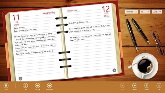 Diary app for pc